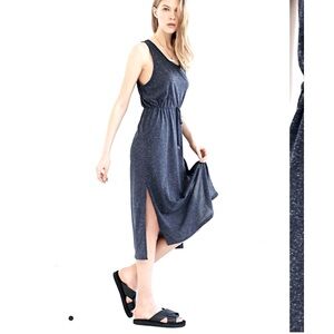 Cheap Monday Dress - charcoal gray “Waist”  lightweight midi length